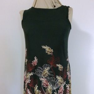 Kaileigh Olive Green/Print Women's Dress, Large